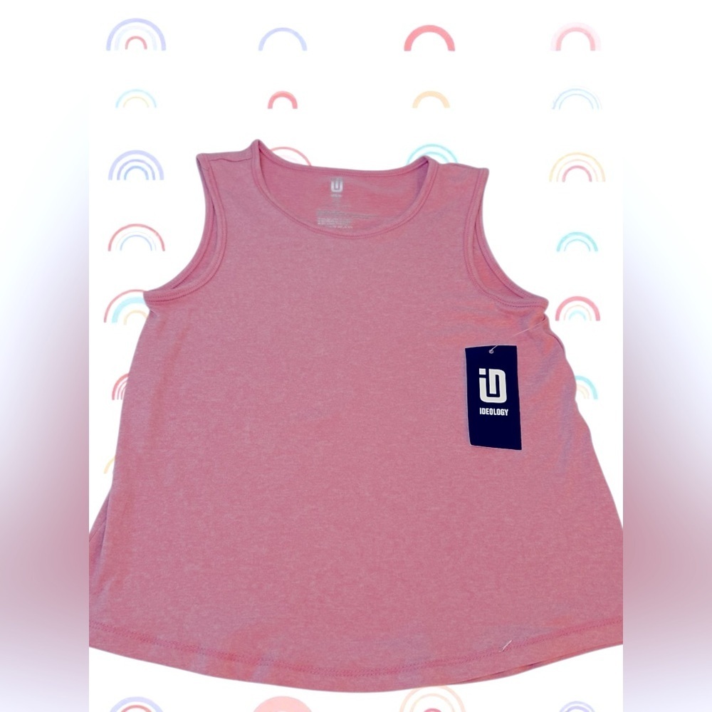ID IDEOLOGY Toddler Girls Core Tank Top Wild Rose Size 5 - Picture 2 of 6